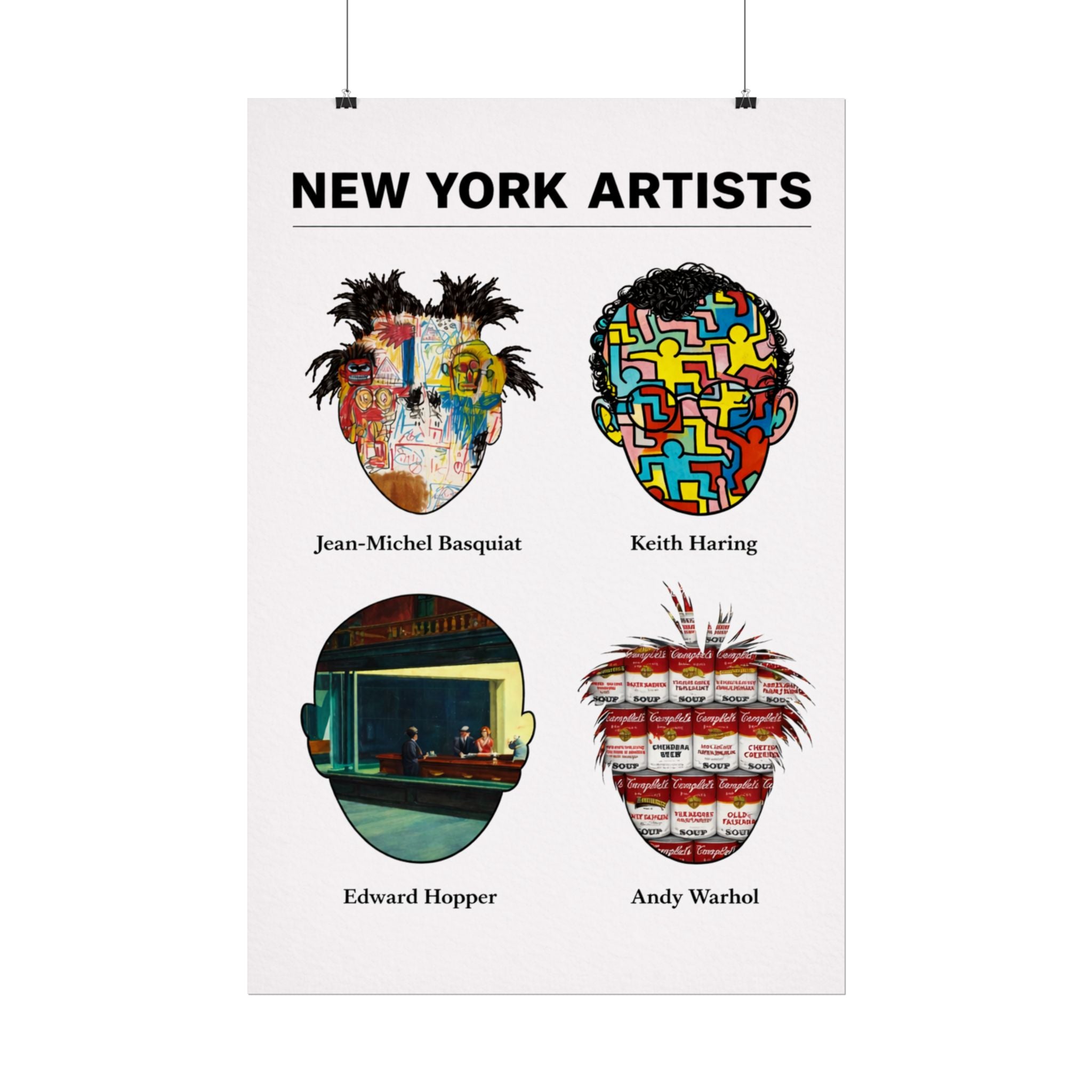New York Artists Rolled Poster | Dorm Room Decor