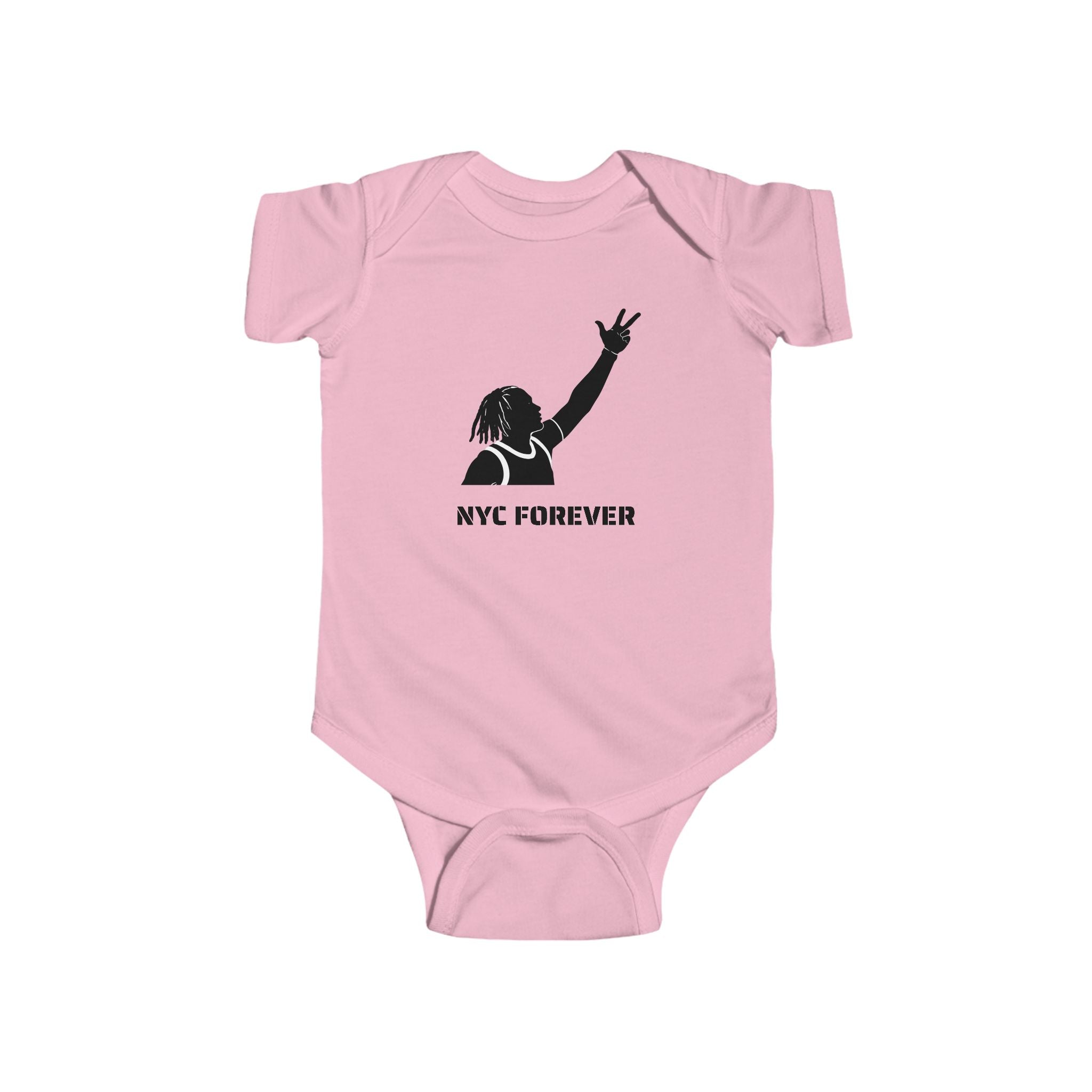 Jalen Brunson NYC Forever baby bodysuit | New York Basketball infant onesie