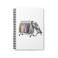 Customizable Garment District NYC Pigeon Spiral Journal | New York Fashion Industry Worker Bird Lovers Notebook