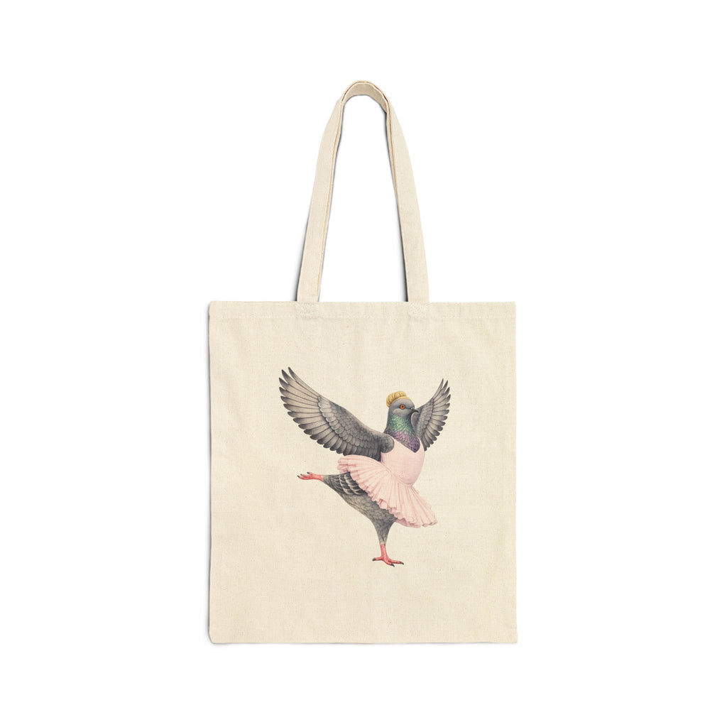 Customizable Lincoln Square NYC Pigeon Subway Tote Bag |  Bunhead Ballerina Bird Lover Subway Tote