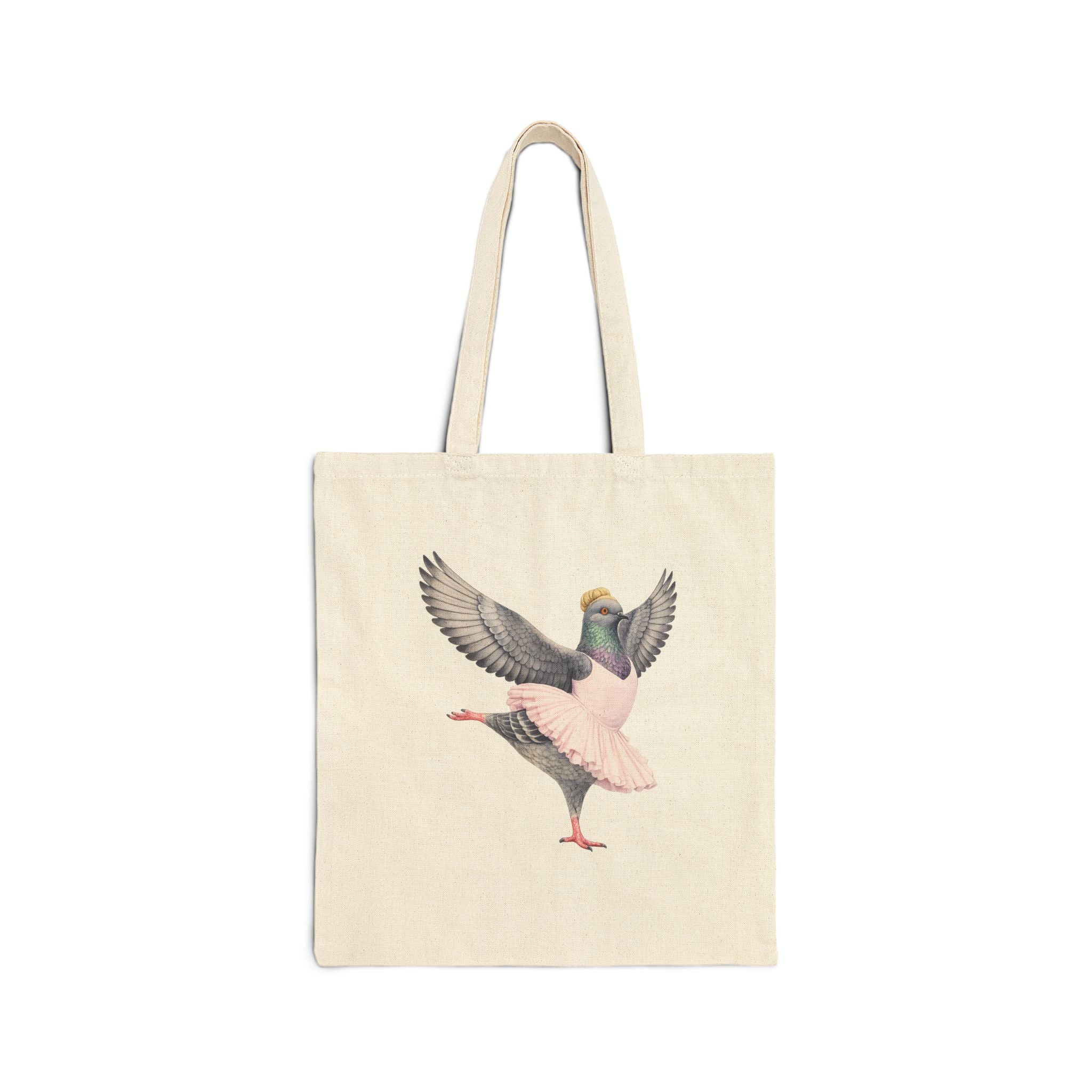 Customizable Lincoln Square NYC Pigeon Subway Tote Bag |  Bunhead Ballerina Bird Lover Subway Tote