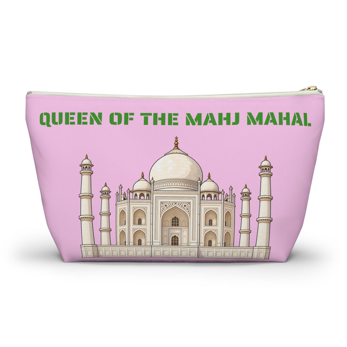 Queen of the Mahj Mahal Mahjong Tile Pouch —  T-Bottom Travel Bag