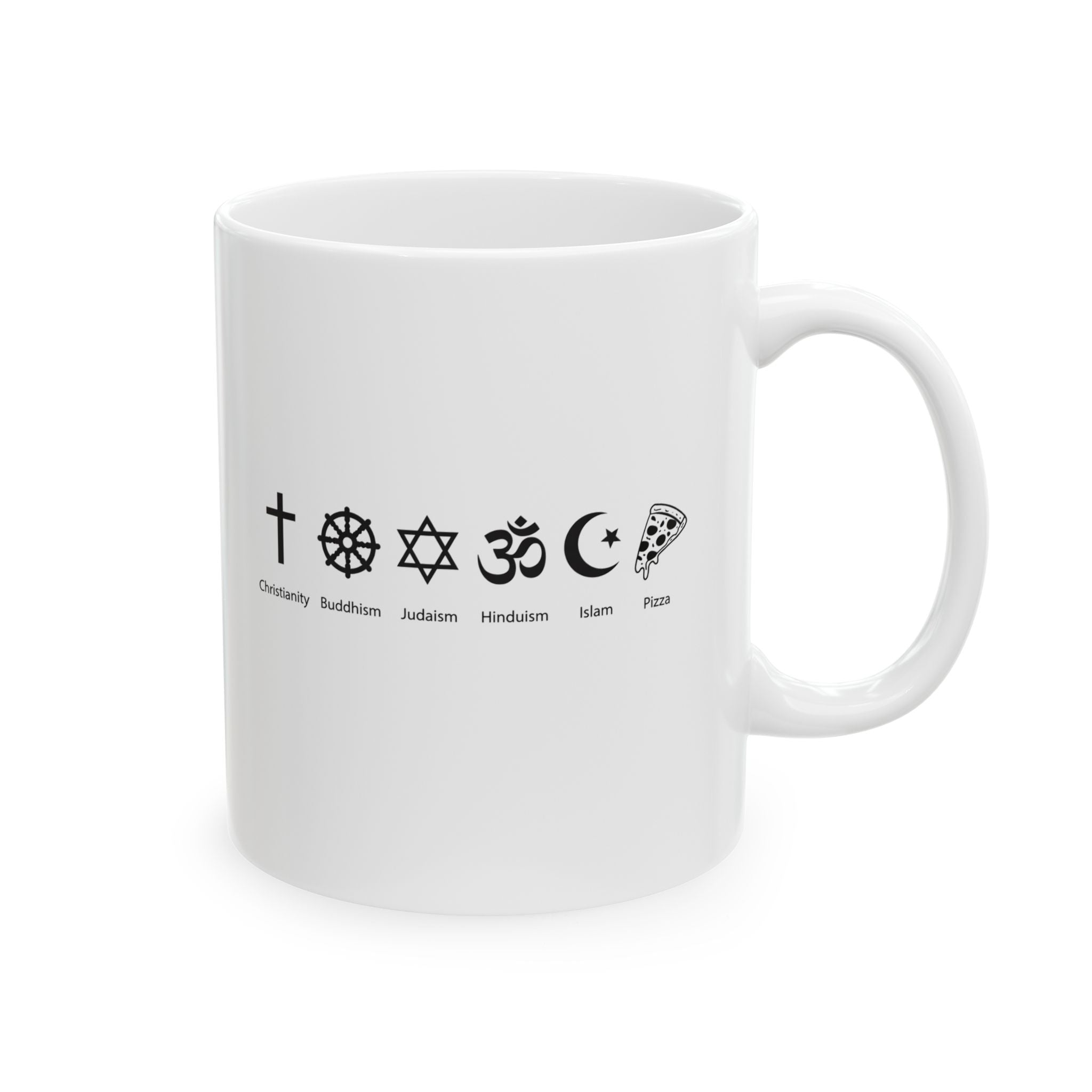 I Belive In Pizza Mug | Pizza Is My Religion Ceramic Mug