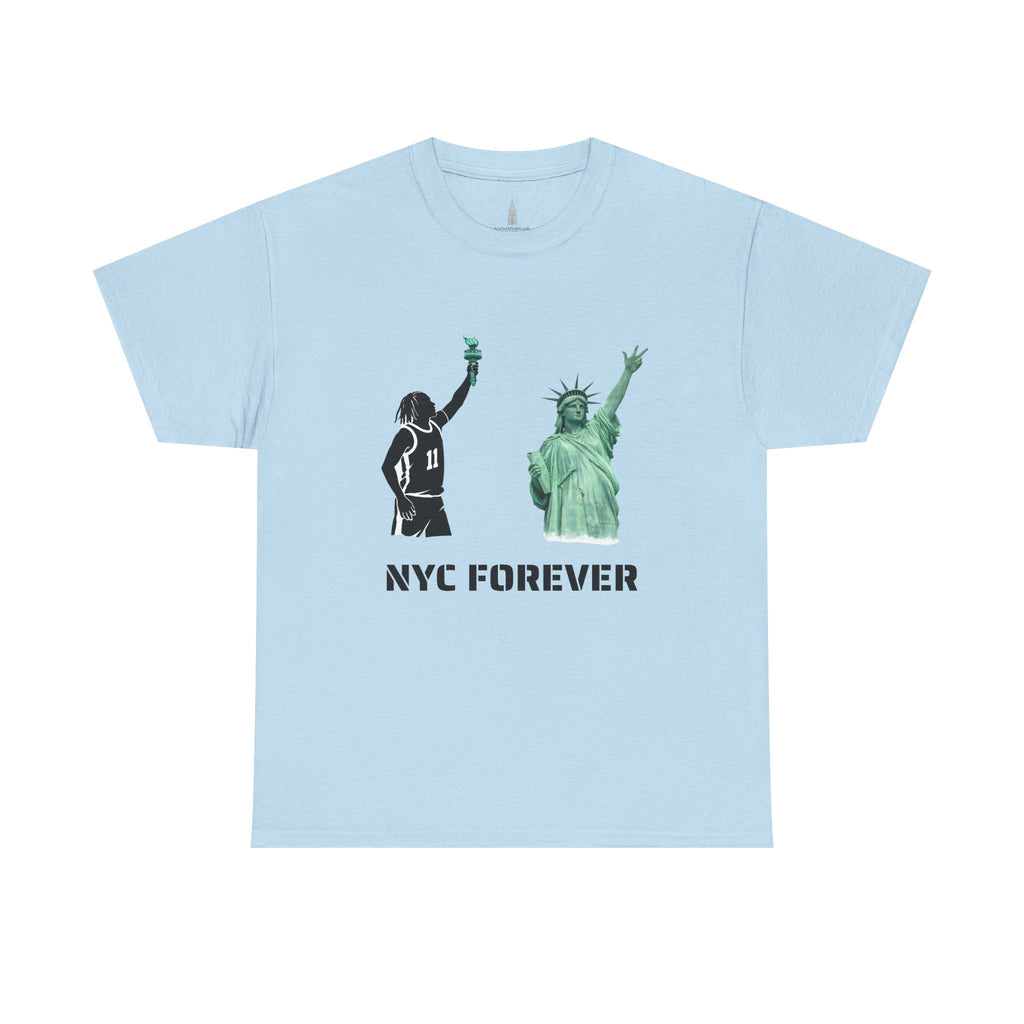 New York Forever Basketball Tee | Jalen Brunson Statue of Liberty T-Shirt