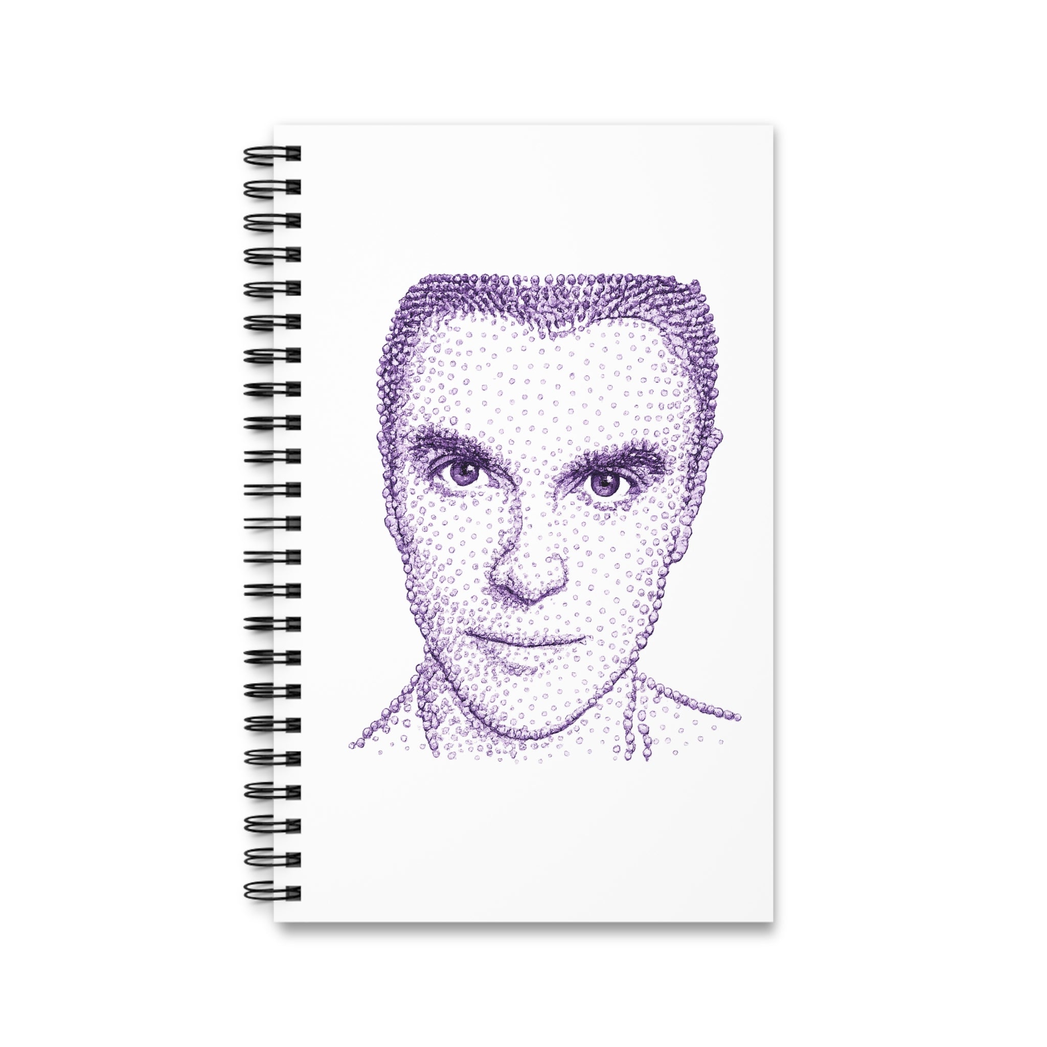 Customizable Alien David Byrne Spiral Journal | NYC Music Talking Heads Notebook