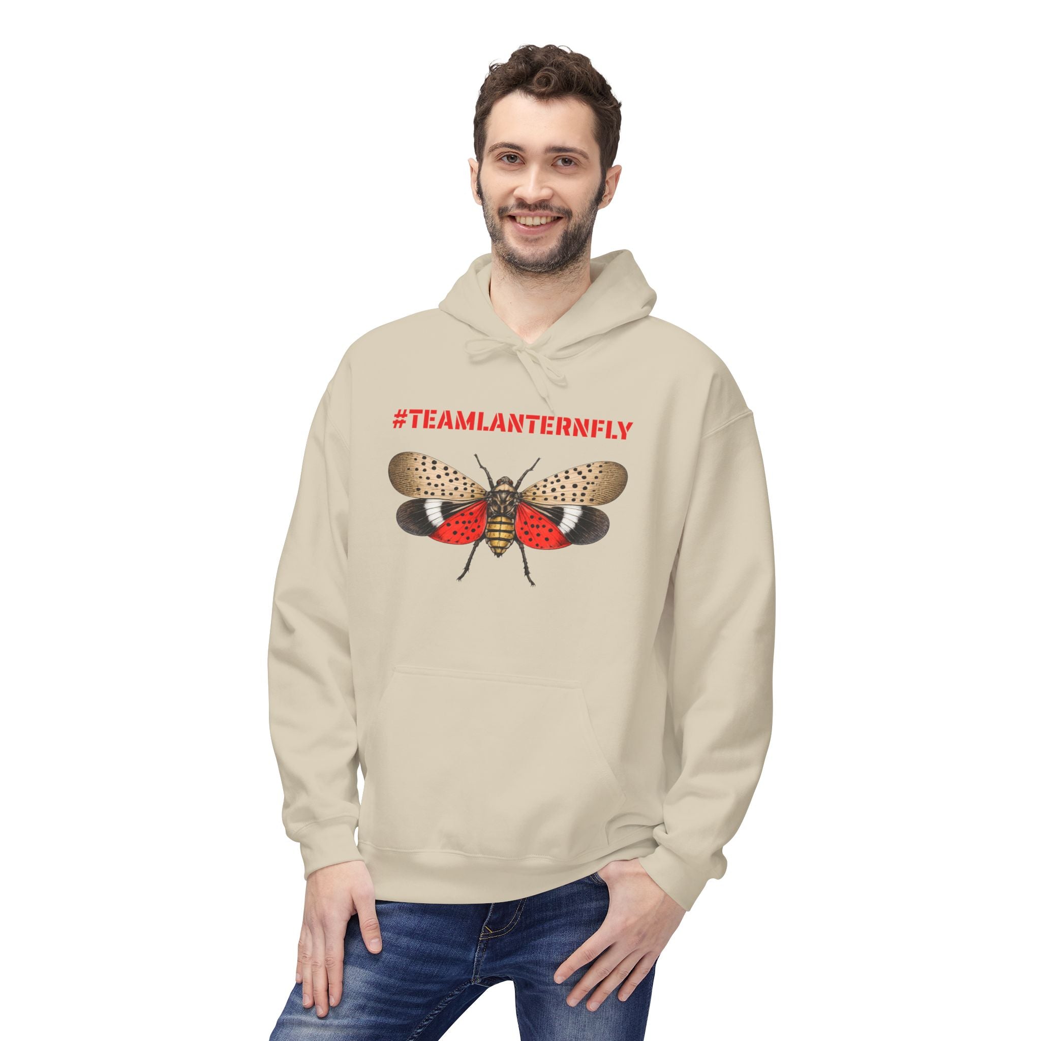 NYC Spotted Lanternfly Hoodie — Team Lanternfly Hooded Pullover Sweatshirt