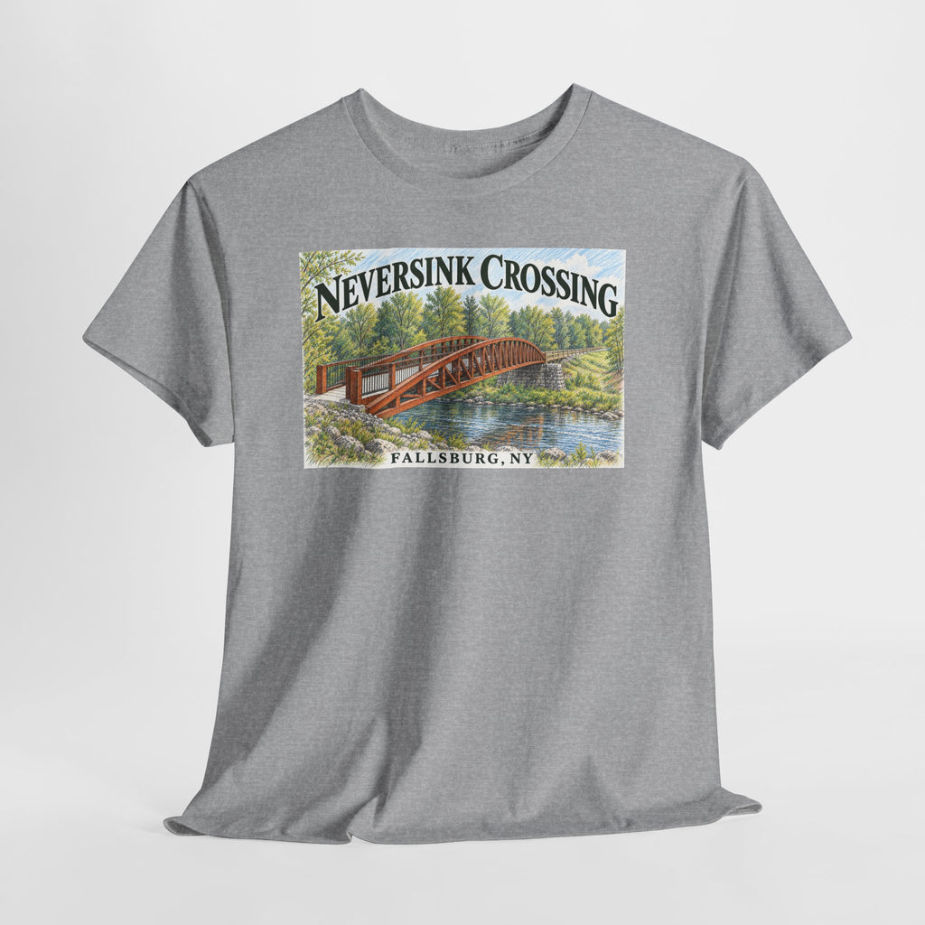 Neversink Crossing Fallsburg NY Scenic Bridge T-Shirt