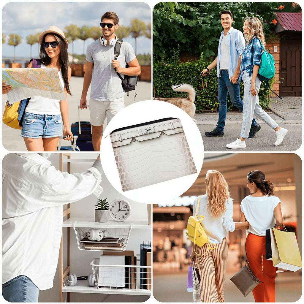 Canal Street White Large Coin Purse