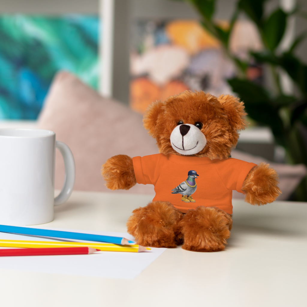 NYC Pigeon Fan Plush Teddy Bear