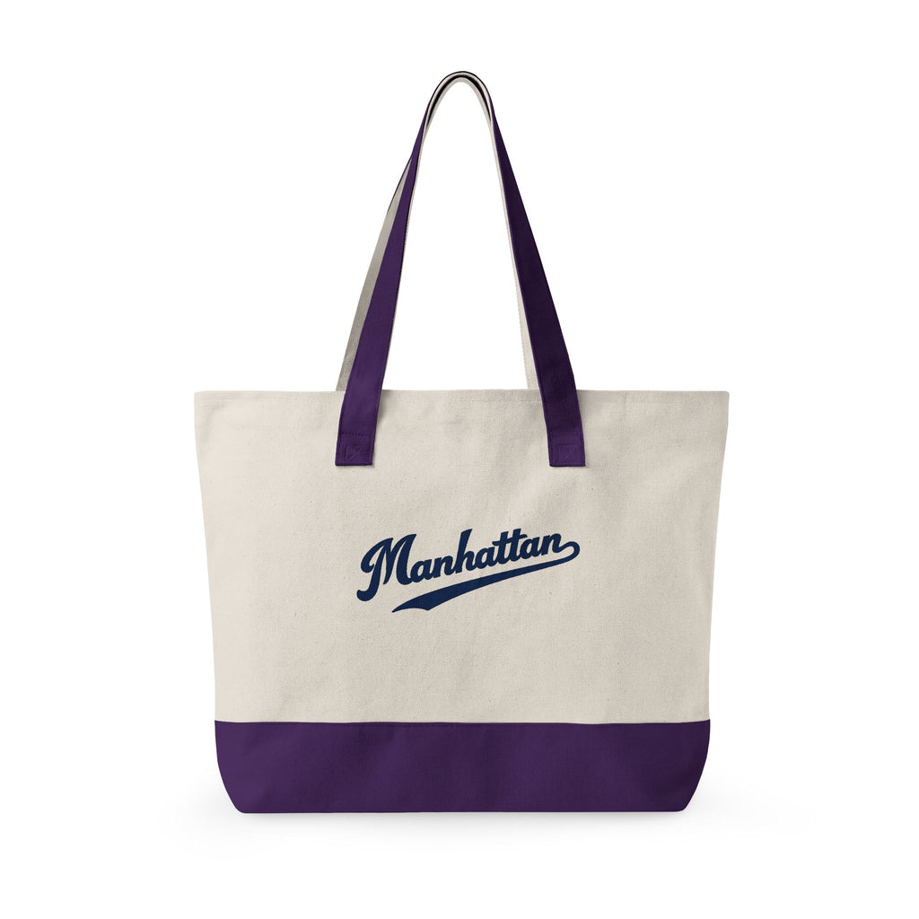 Manhattan Canvas Tote — Zippered Market Bag
