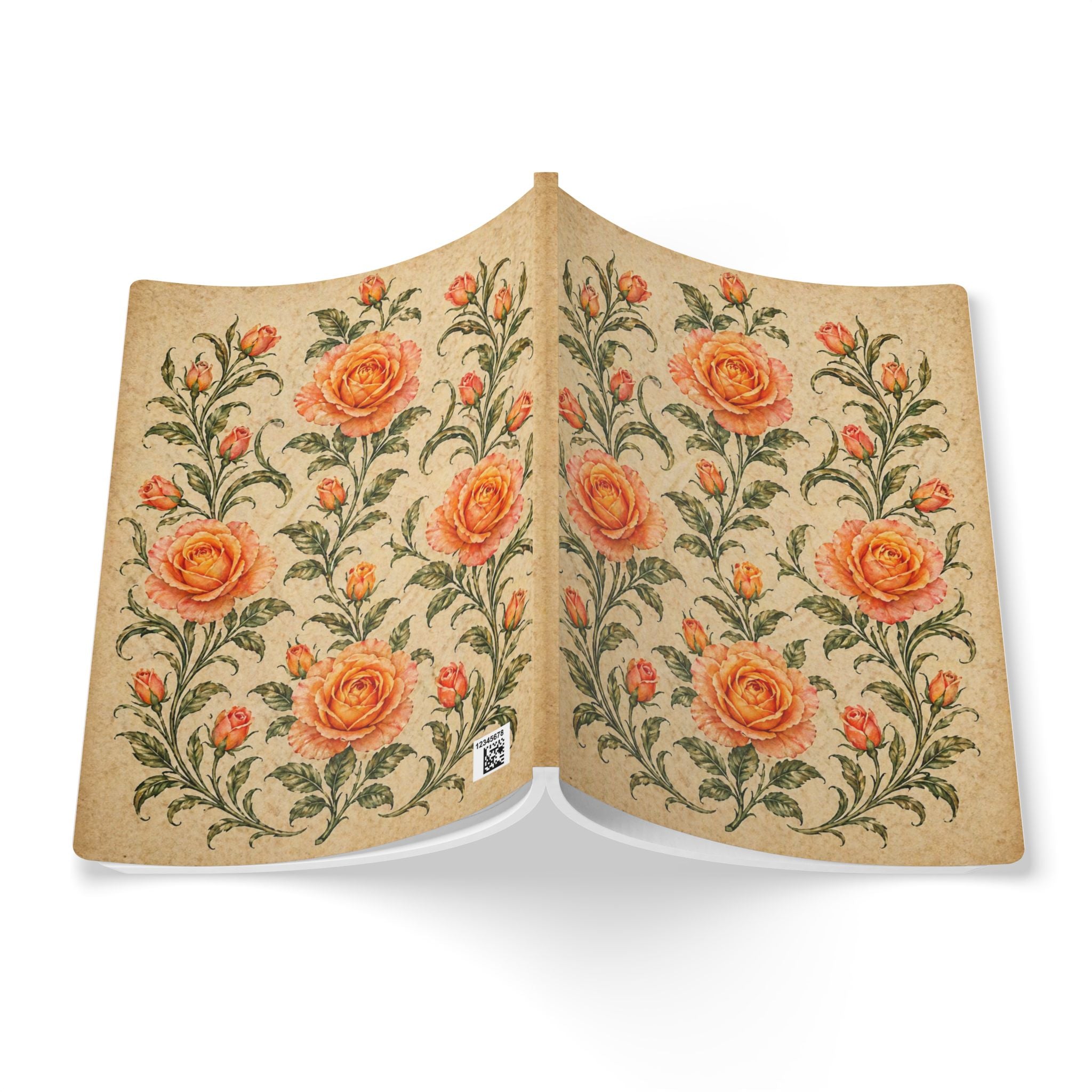 Botanical Garden Vintage-style Floral Journal 2 — Garden Softcover Notebook