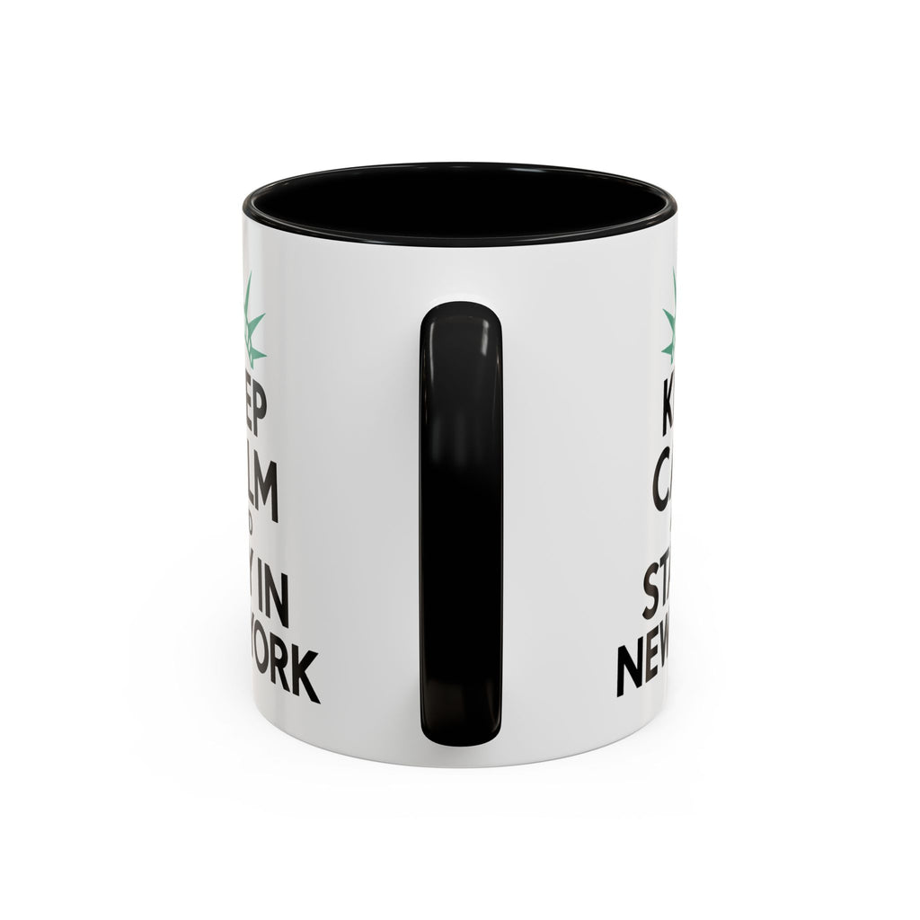 Keep Calm and Stay in New York Accent Coffee Mug 11oz + 15oz