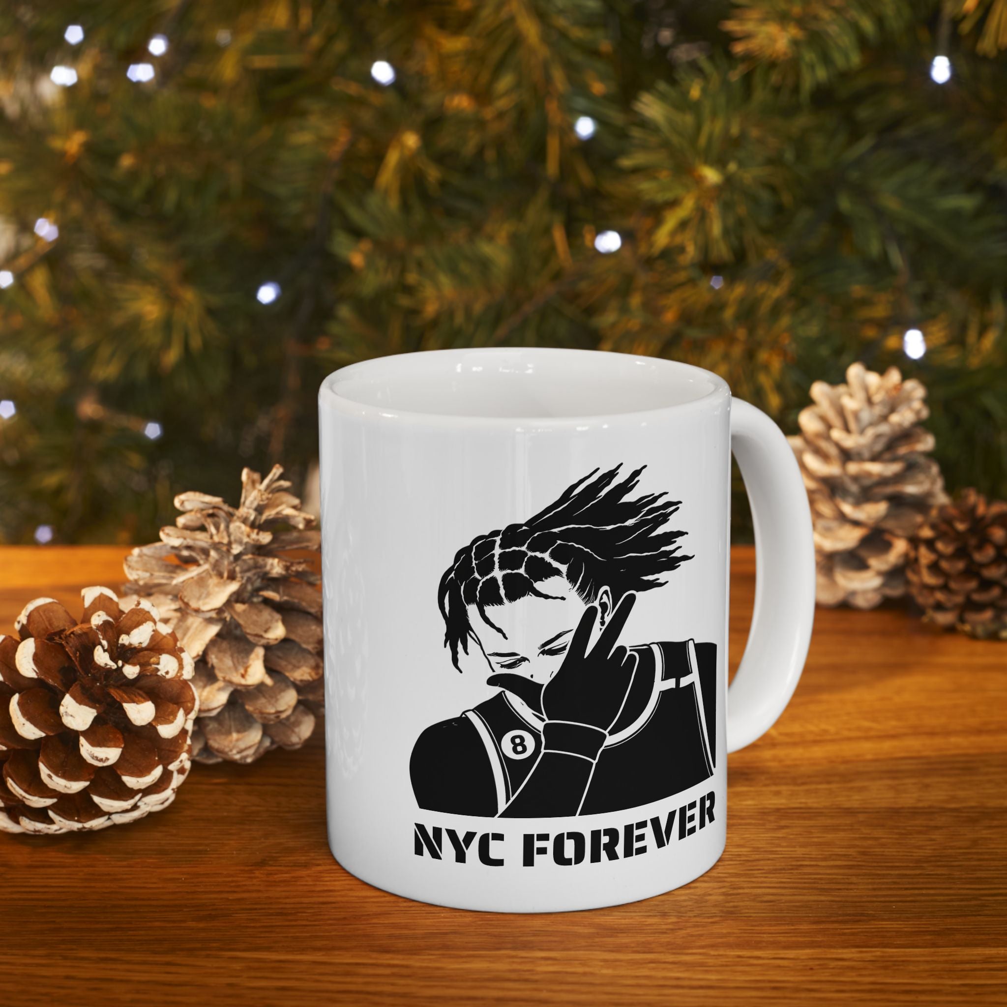 Jalen Brunson NYC Forever Mug | New York Basketball Ceramic Mug