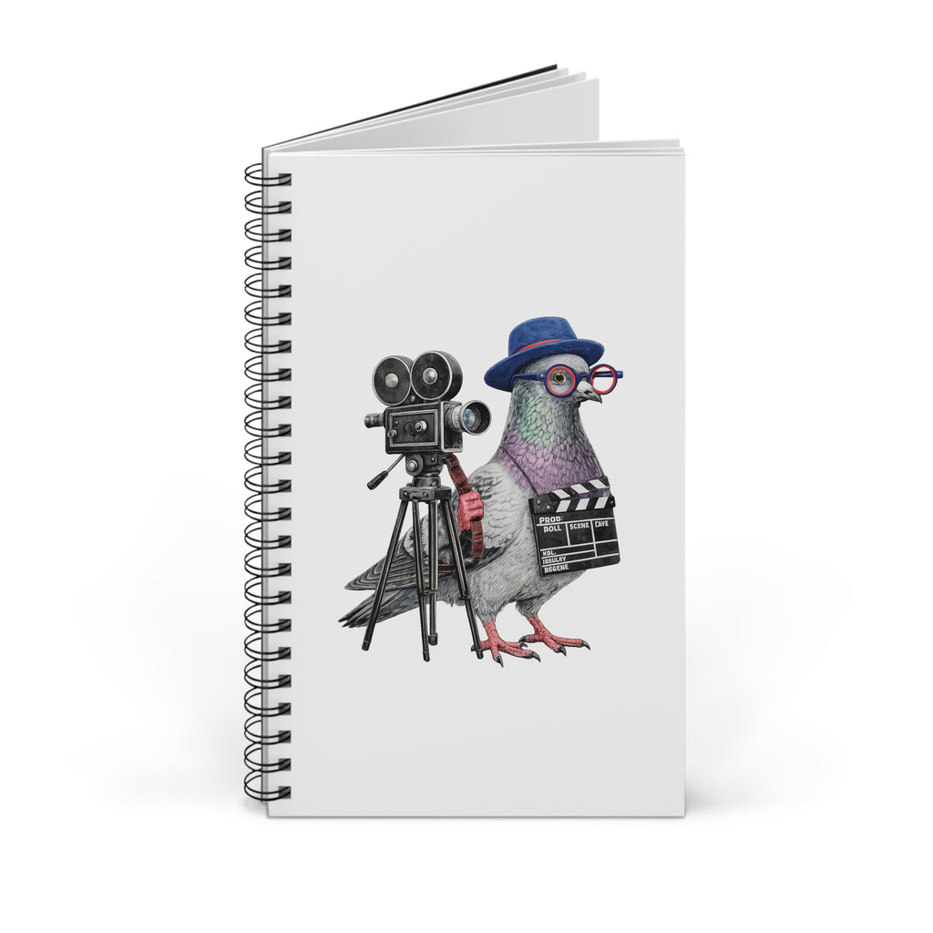 Customizable Tribeca NYC Pigeon Spiral Journal | Bird Lovers Notebook