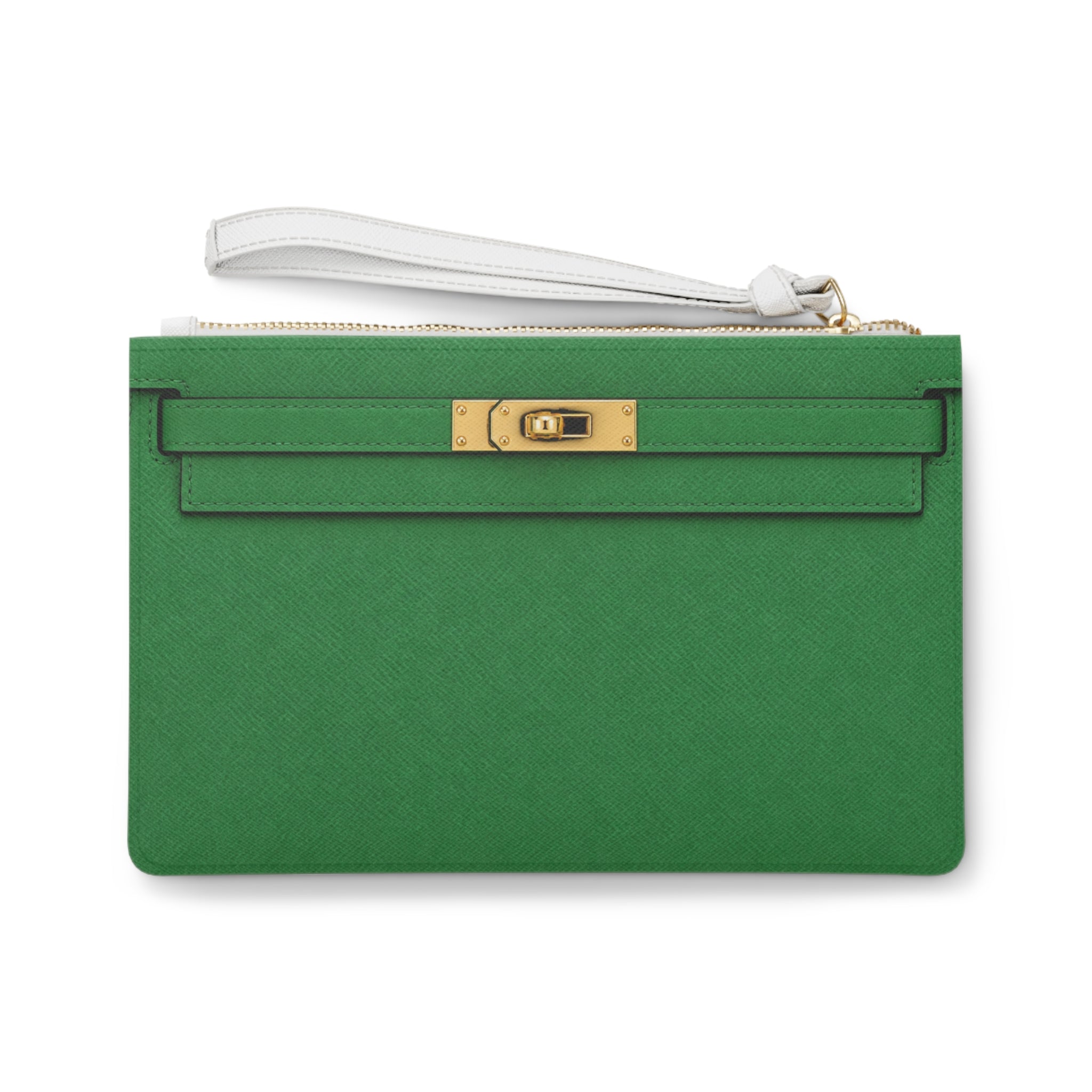 Canal Street Green Clutch Bag — Elegant Wristlet Purse for Evening & Gifts