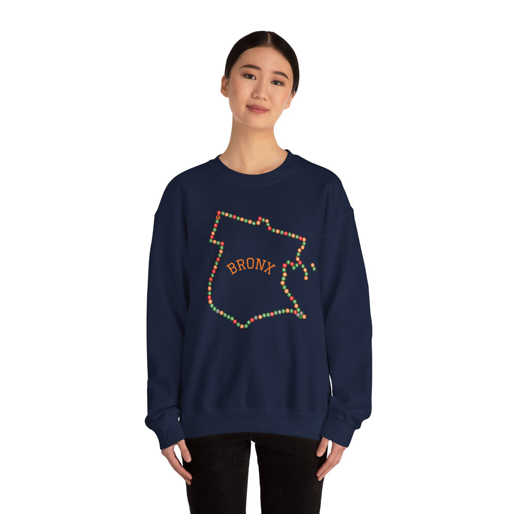 The Bronx Map Subway Signs Sweatshirt | NYC Crewneck Sweater