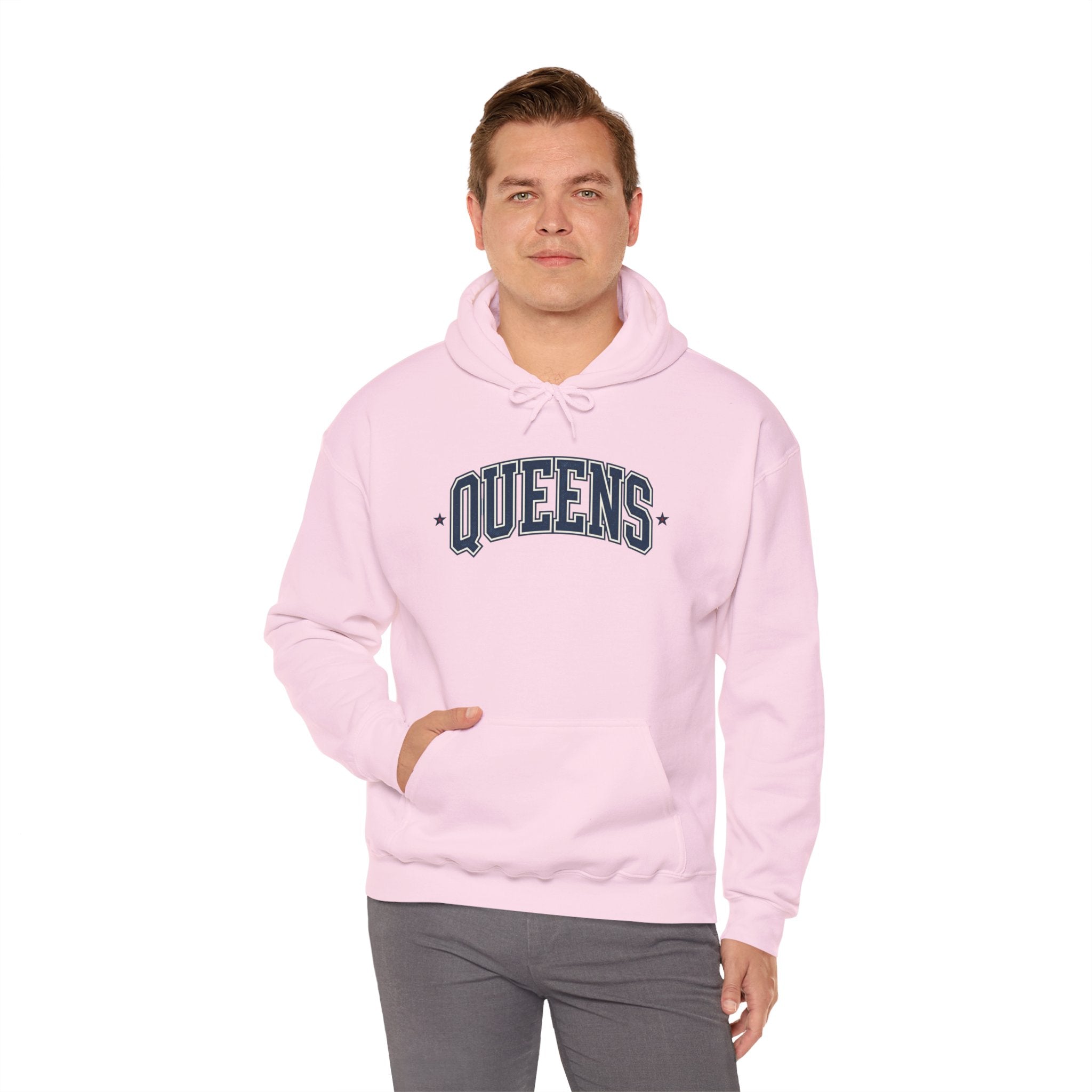 Queens Hoodie — Garment-Dyed Pullover Hooded Sweater