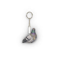 Porte-clés Mini-Peluche Pigeon Diamond District NYC | Bijou Sac à Main en Peluche Amoureux des Oiseaux