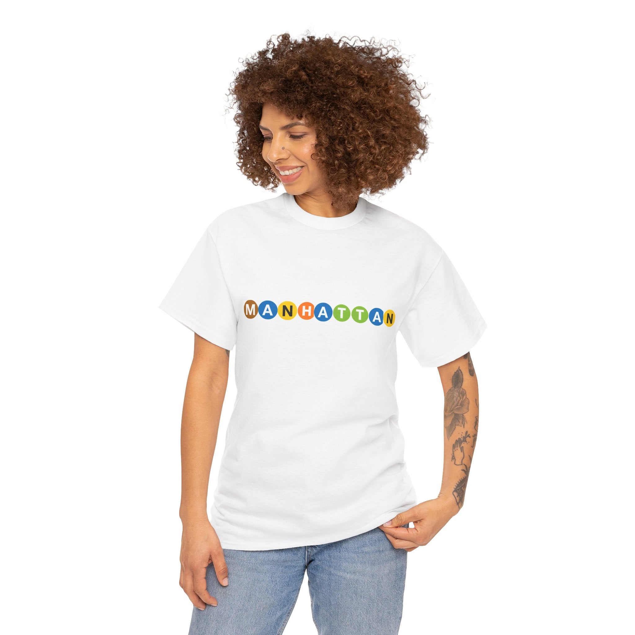 Camiseta Manhattan | Camiseta letreros Metro de Nueva York