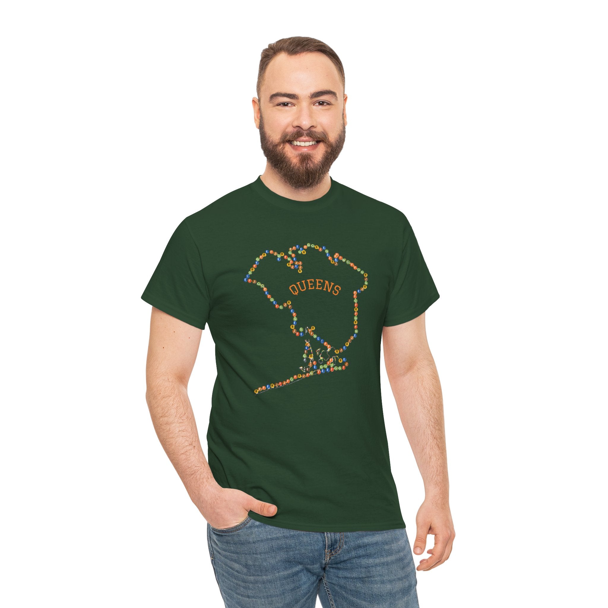 Queens Map Subway Signs T-Shirt | NYC Subway Tee