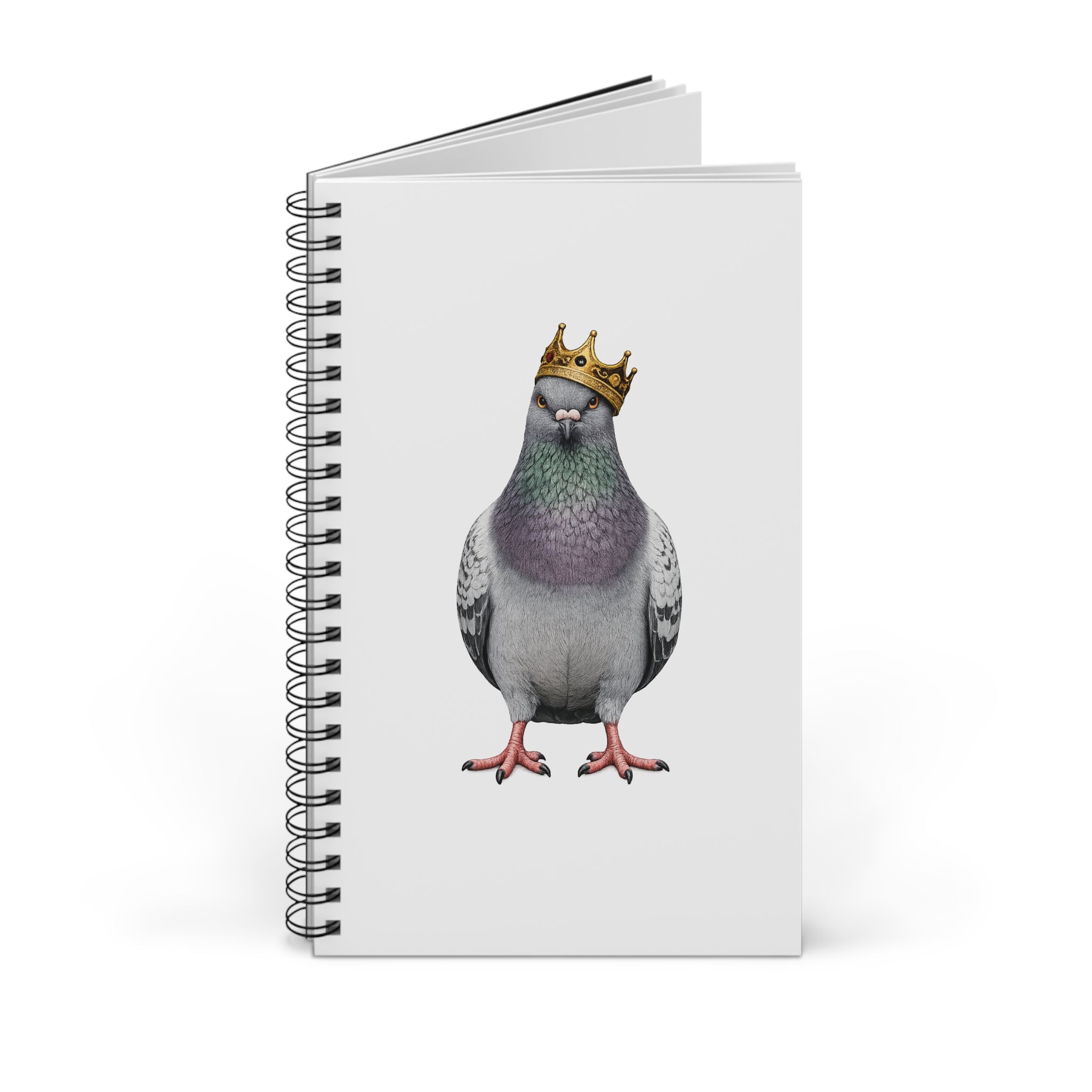 Customizable Bed-Stuy NYC Pigeon Spiral Journal | Bird Lovers Notebook