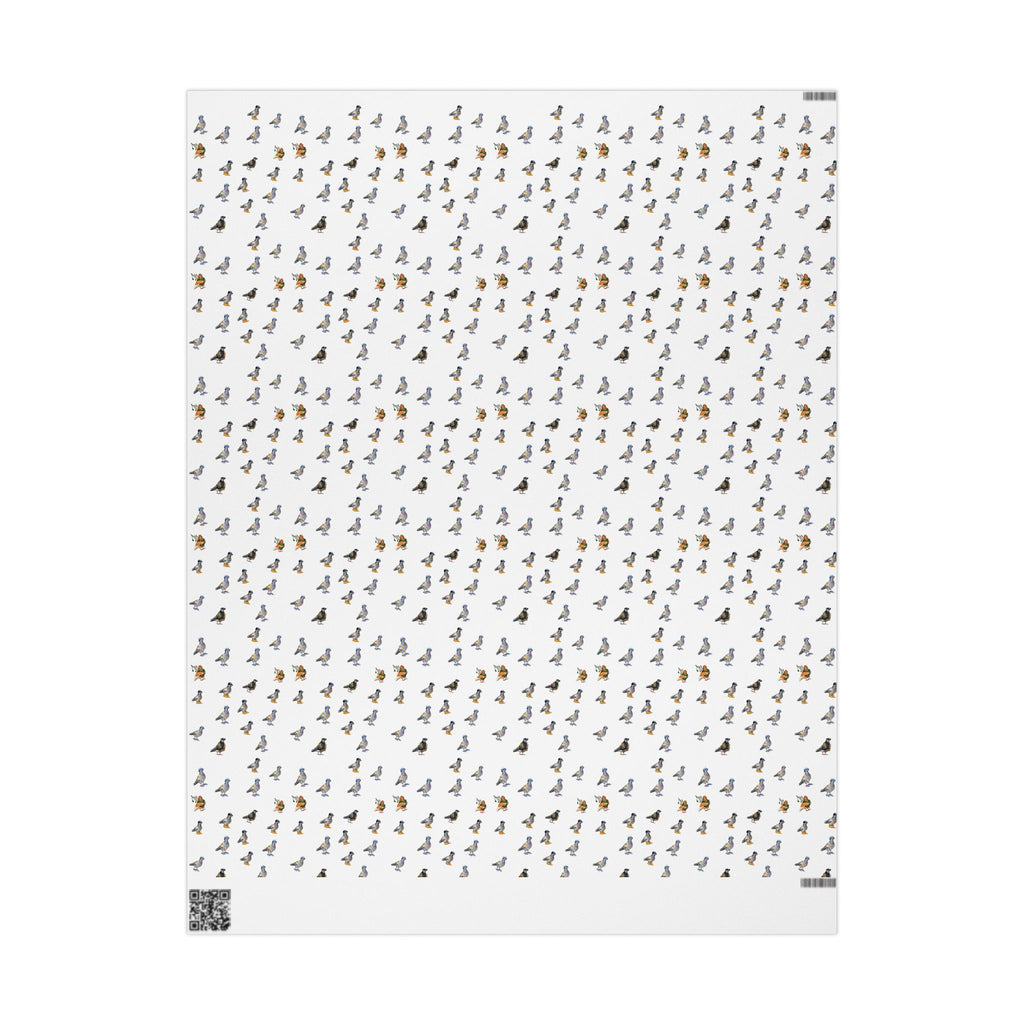 Papel de regalo con patrón de palomas de NYC | Rollo de papel de regalo para amantes de las aves