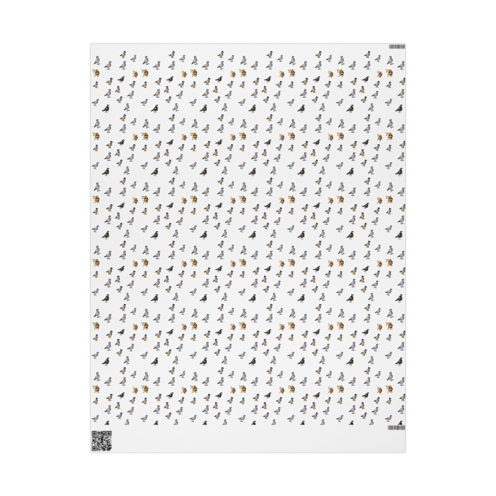 Papel de regalo con patrón de palomas de NYC | Rollo de papel de regalo para amantes de las aves