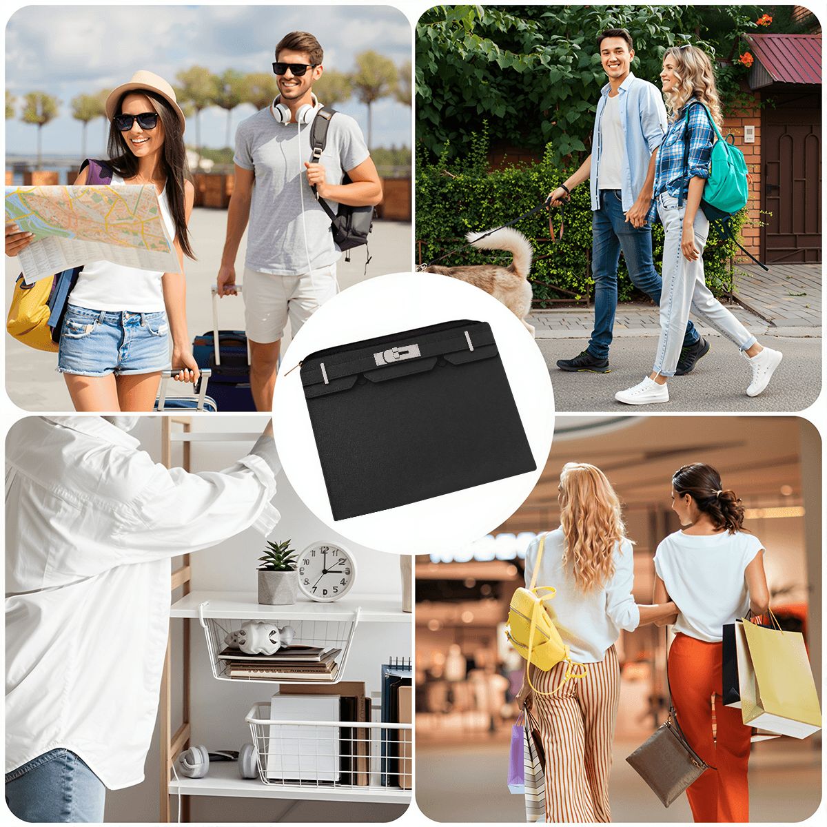 Canal Street Black Large Coin Purse
