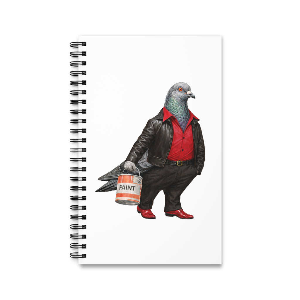 Customizable Bay Ridge NYC Pigeon Spiral Journal | Brooklyn Saturday Night Fever Bird Lovers Notebook