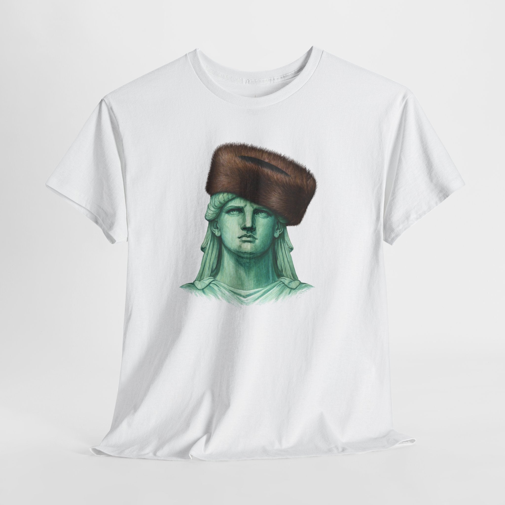 Statue of Liberty Crowned with Shtreimel T-Shirt | NYC Statue Tee