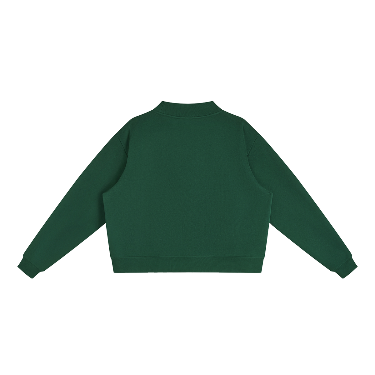 Thankful Fleece Mock-Neck Crew Sweatshirt -- Thanksgiving Sweater