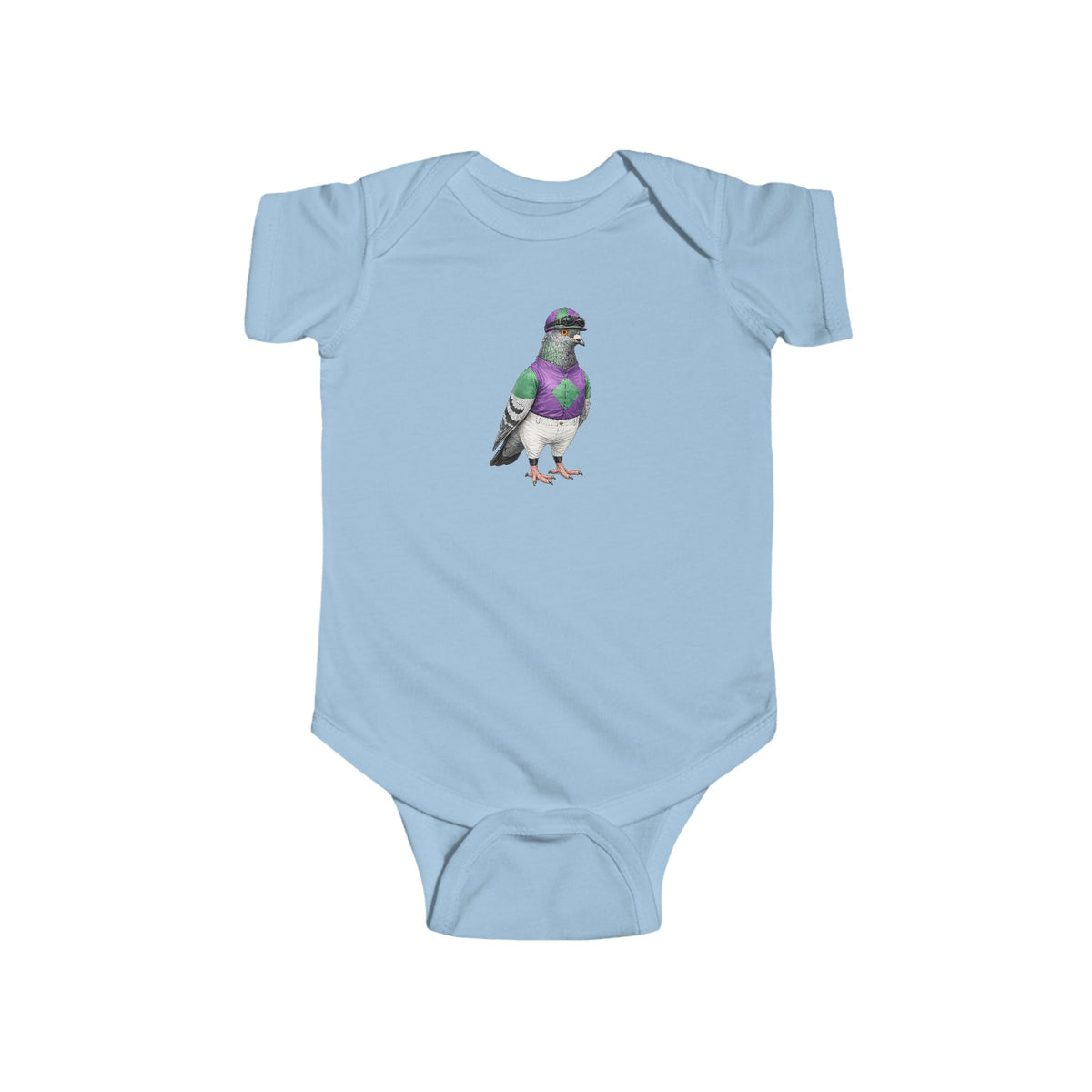 Customizable Ozone Park NYC Pigeon Baby Onesie | New Yorker Reveal Infant Bodysuit