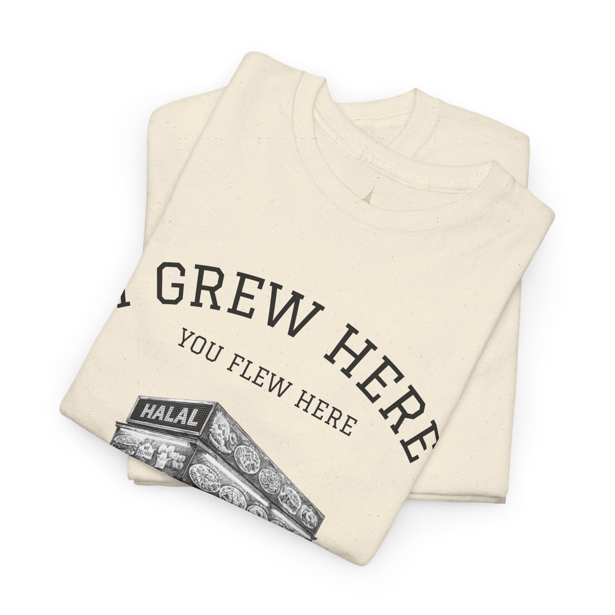 Halal Food Cart Tee | New York I Grew Here You Flew Here T-Shirt