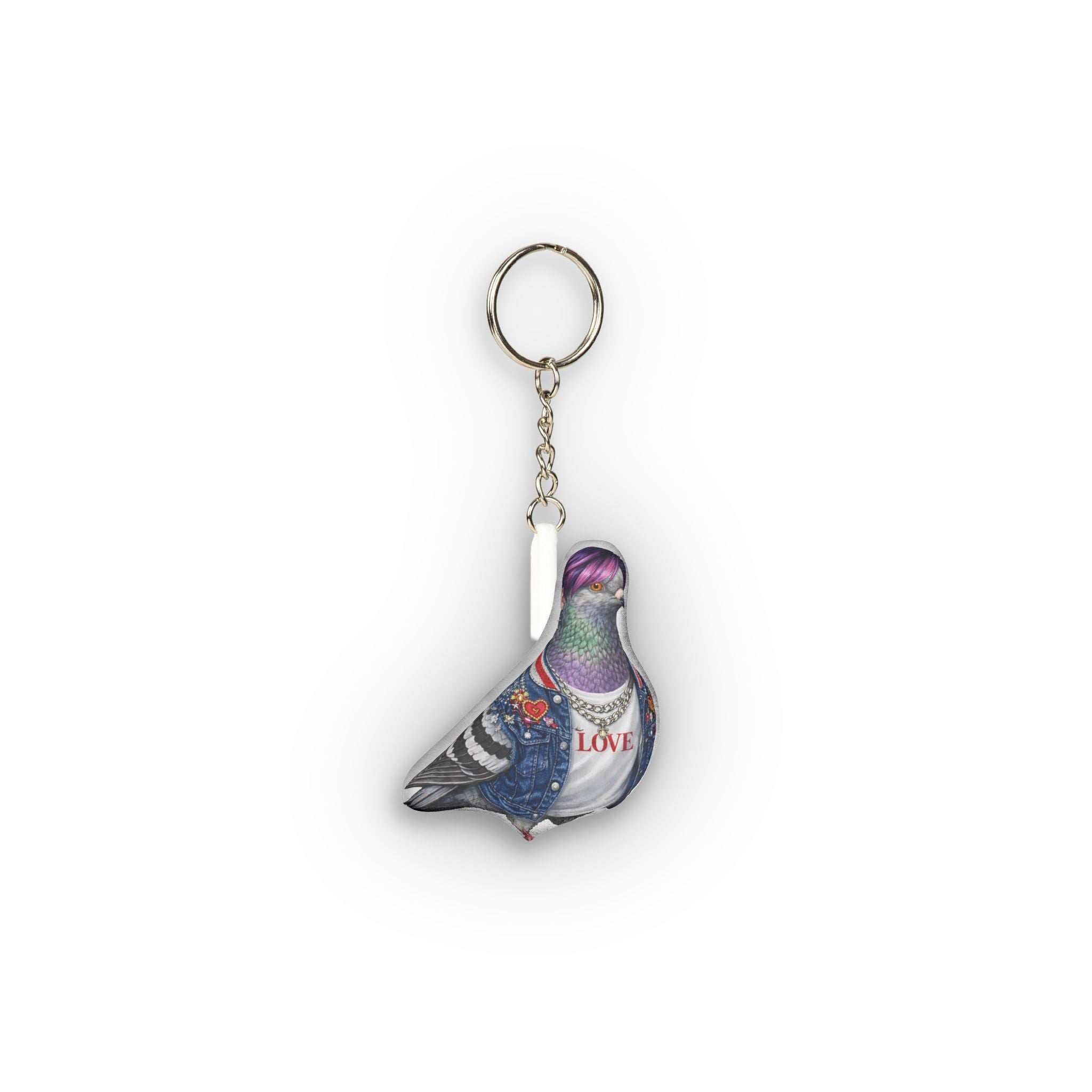 Koreatown NYC Pigeon Mini Plush Keychain | K-Pop Bird Lover Plushie Bag Charm