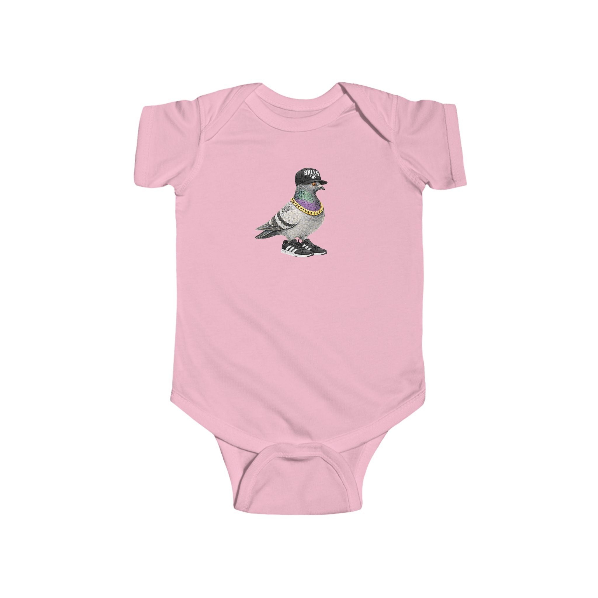 Customizable Brooklyn NYC Pigeon Baby Onesie | New Yorker Reveal Infant Bodysuit