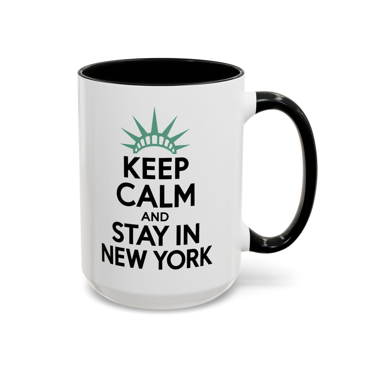 Keep Calm and Stay in New York Accent Coffee Mug 11oz + 15oz