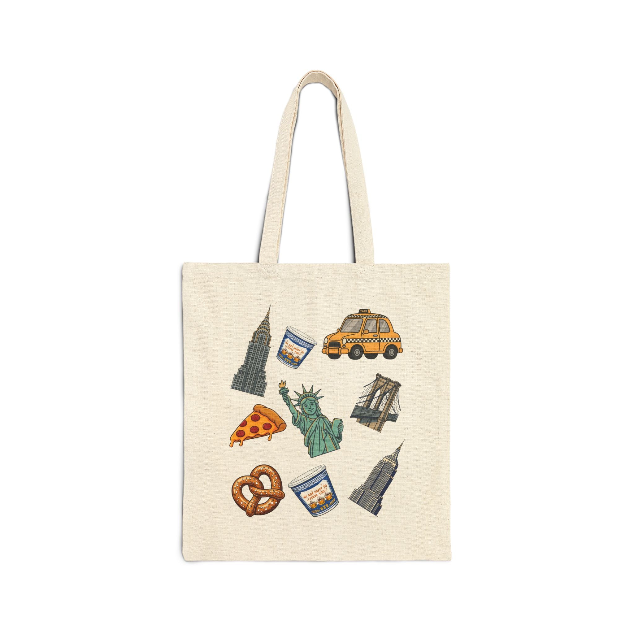 New York City Icons Subway Tote Bag | NYC Travel Souvenir Tote