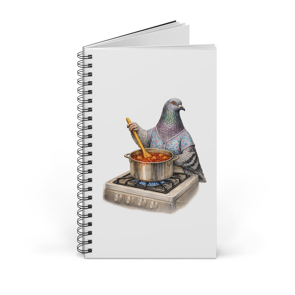Customizable Bensonhurst NYC Pigeon Spiral Journal | Brooklyn Nonna Sunday Sauce Bird Lovers Notebook