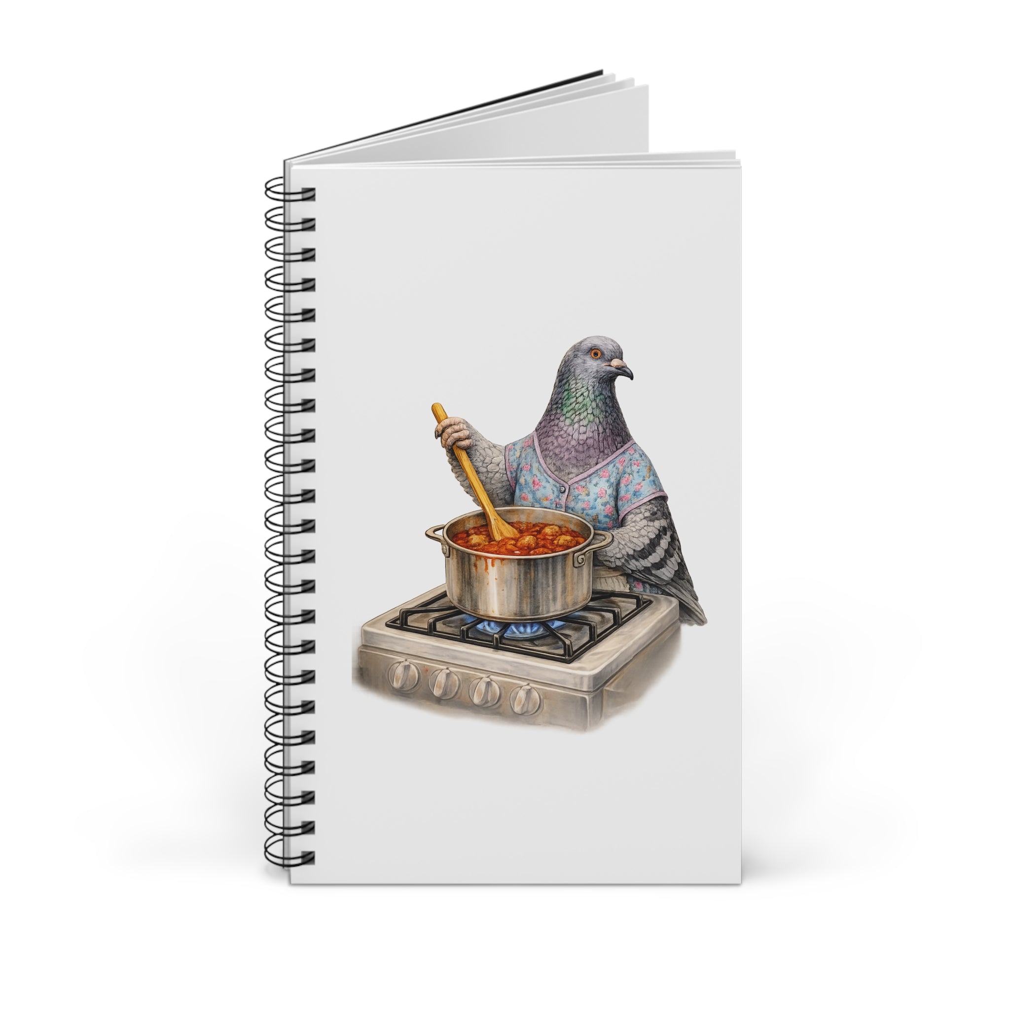 Customizable Bensonhurst NYC Pigeon Spiral Journal | Brooklyn Nonna Sunday Sauce Bird Lovers Notebook
