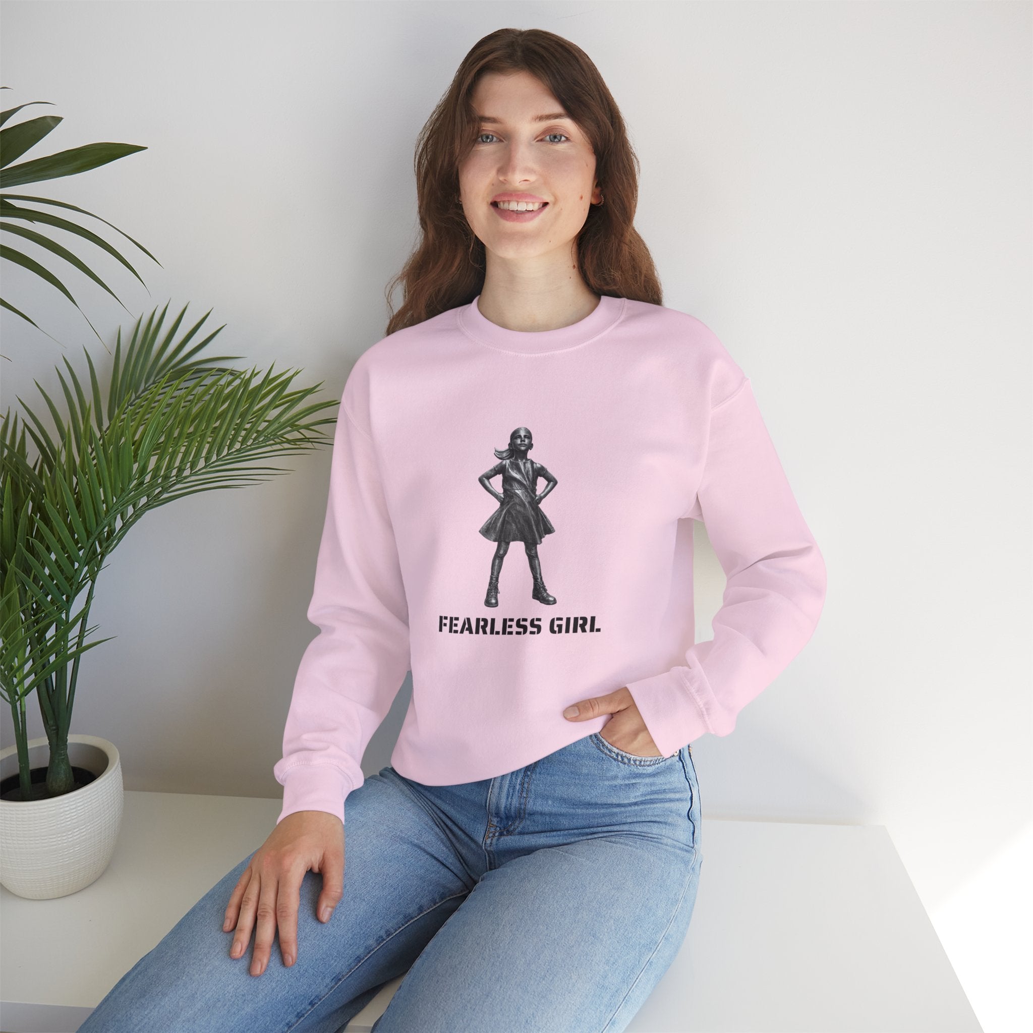 Fearless Girl Statue graphic Sweatshirt | Empowerment, Feminist Design Sweater