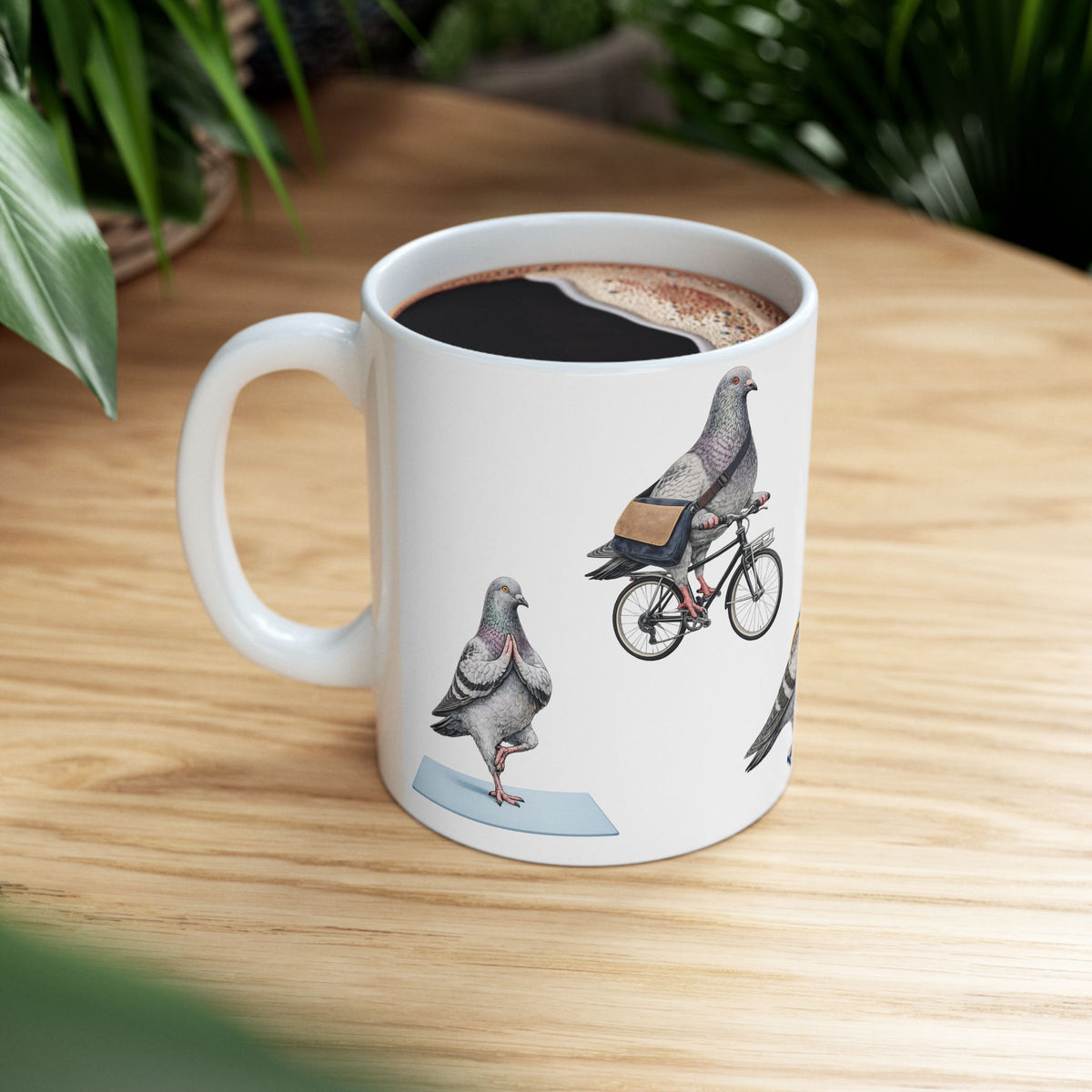 Get Well Soon | NYC Pigeon Active Lifestyle Bird Lovers 11oz Coffee Cup