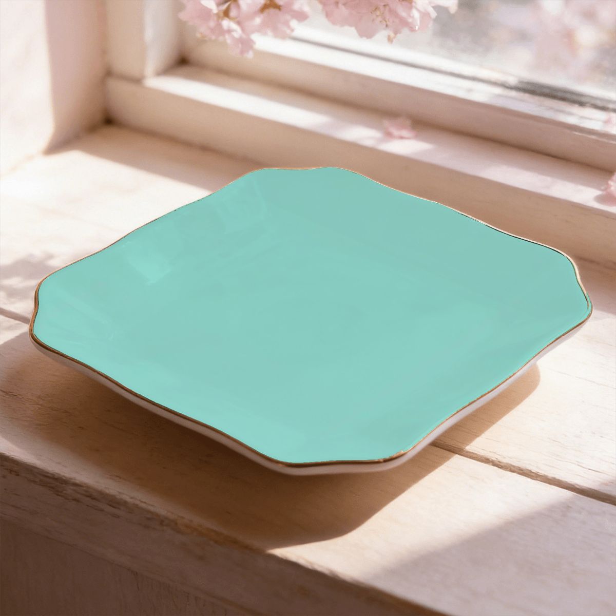 Robin's Egg Blue Jewelry and Trinket Tray