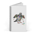 Customizable Dyker Heights NYC Pigeon Spiral Journal | Brooklyn Christmas Lights Dad Bird Lovers Notebook