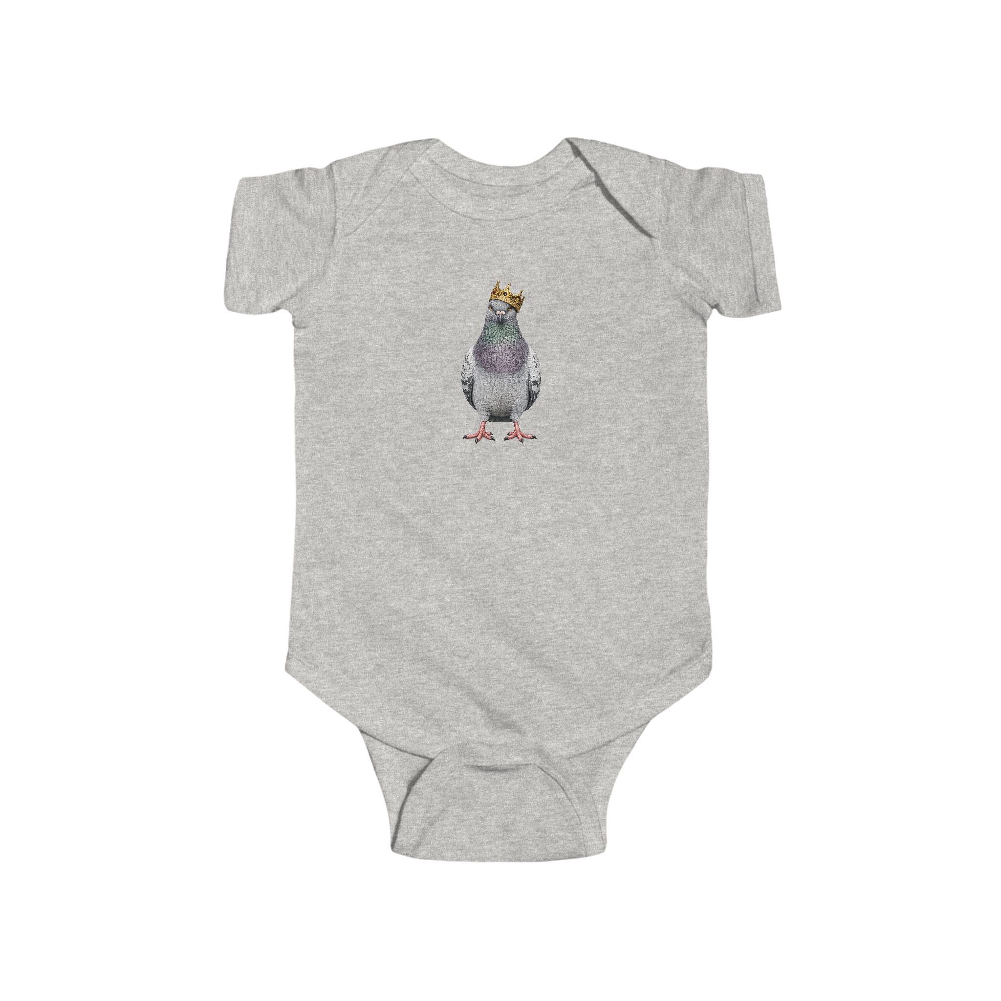 Customizable Bed-Stuy NYC Pigeon Baby Onesie | New Yorker Reveal Infant Bodysuit