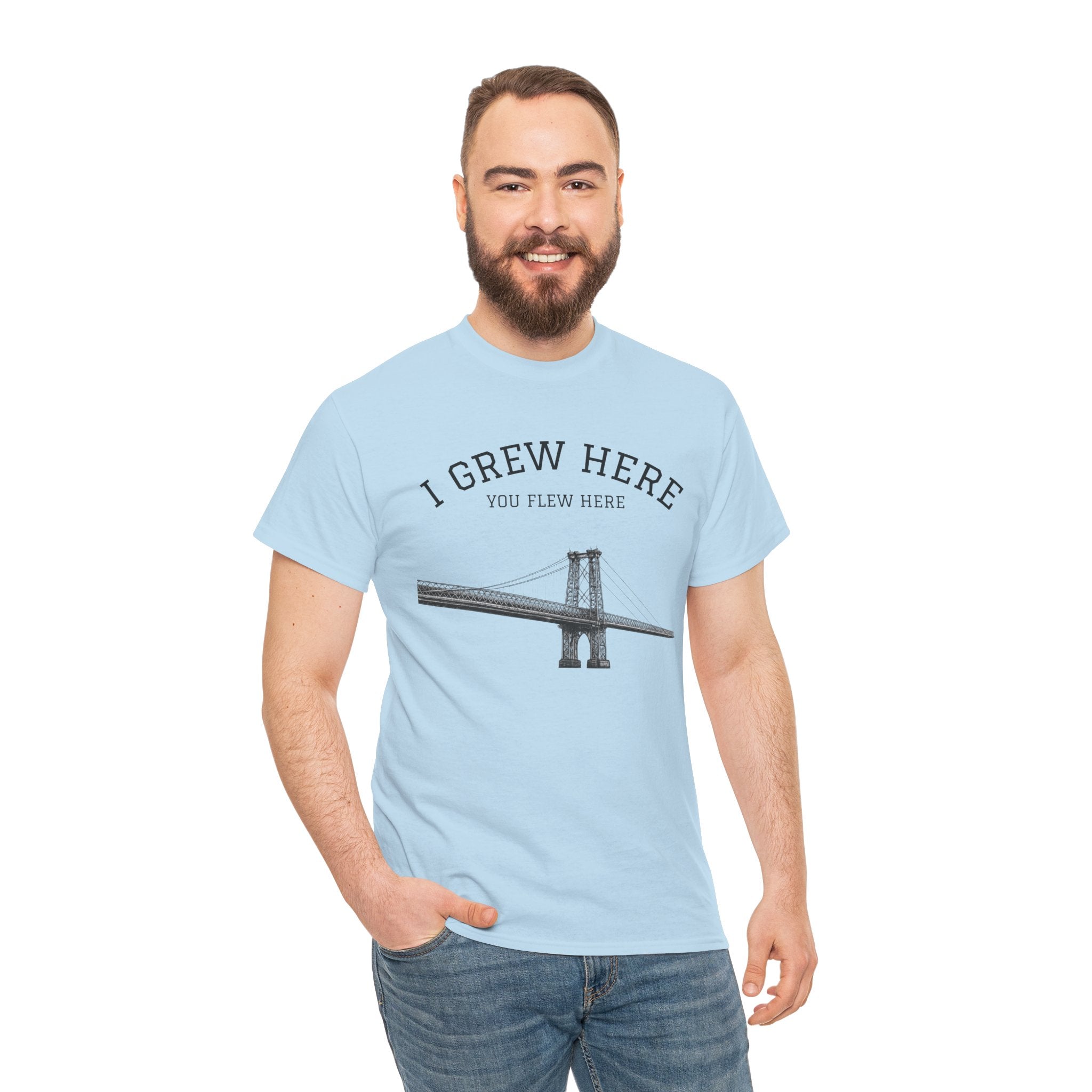 Williamsburg Bridge T-Shirt | I Grew Here You Flew Here Brooklyn NYC Tee