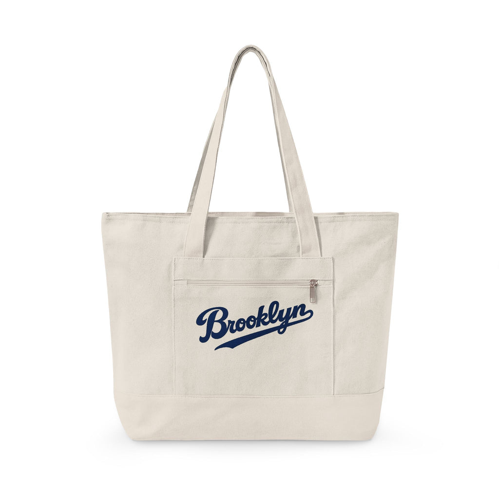 Brooklyn Canvas Tote — Zippered Market Bag