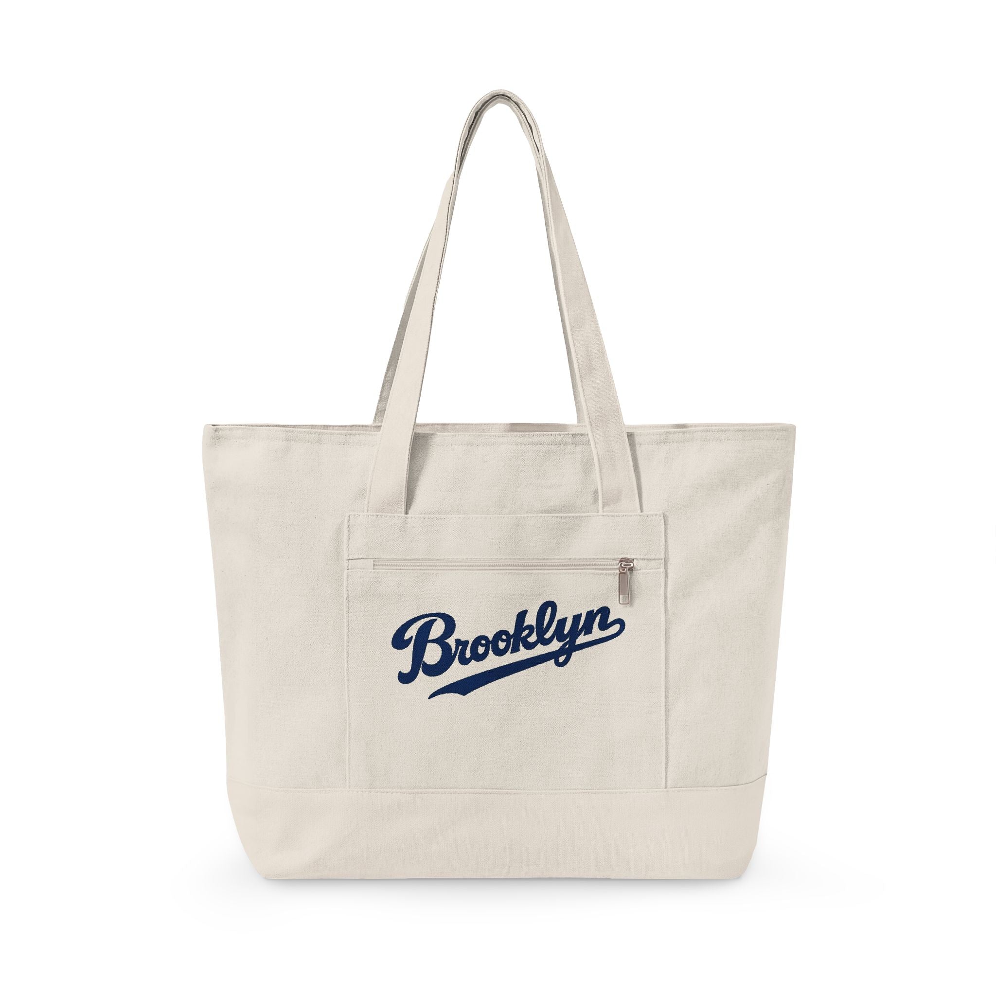 Brooklyn Canvas Tote — Zippered Market Bag