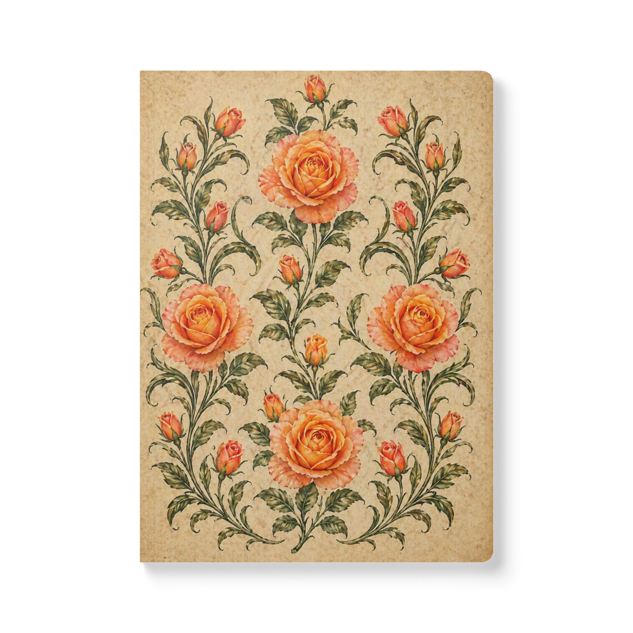 Botanical Garden Vintage-style Floral Journal 2 — Garden Softcover Notebook