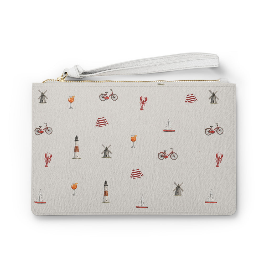 Icons of the Hamptons Heather Gray Clutch