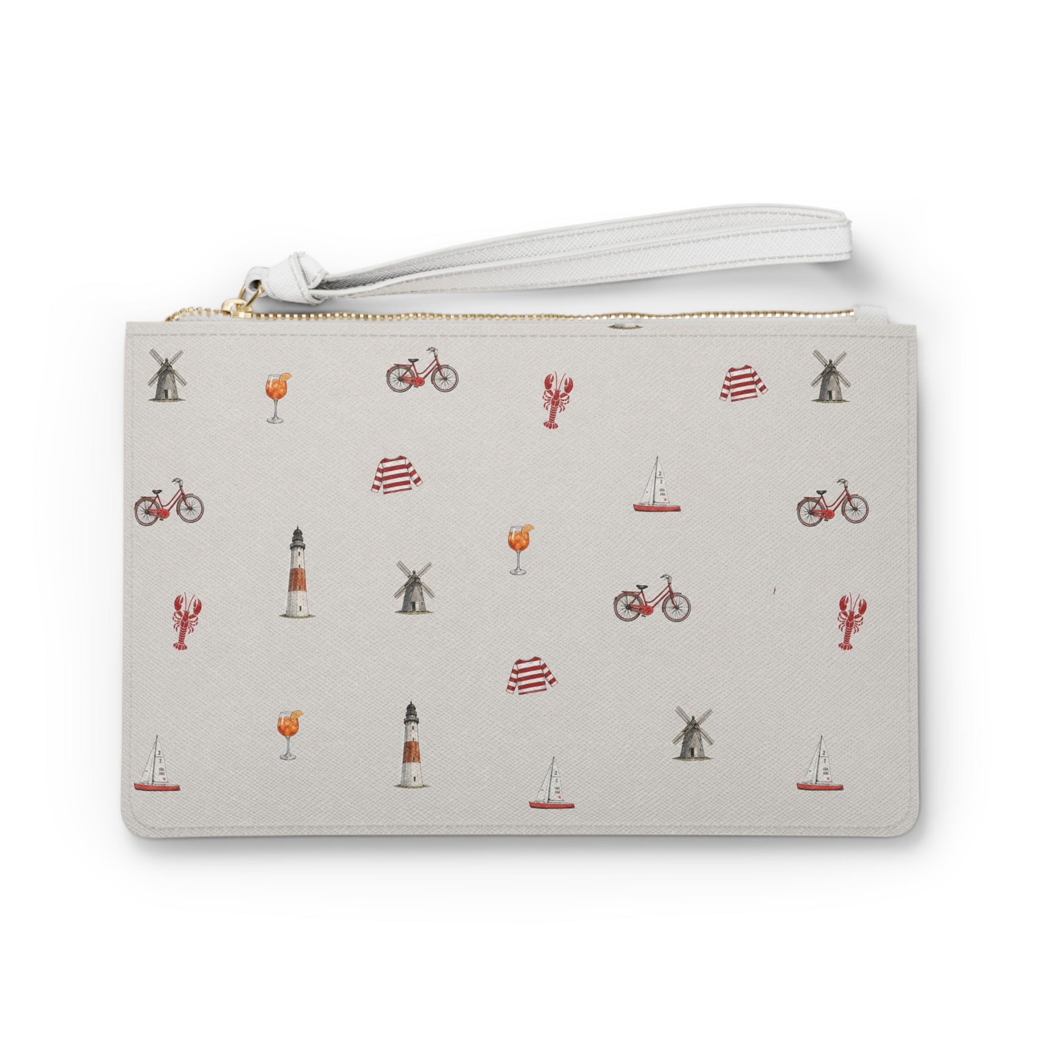 Icons of the Hamptons Heather Gray Clutch